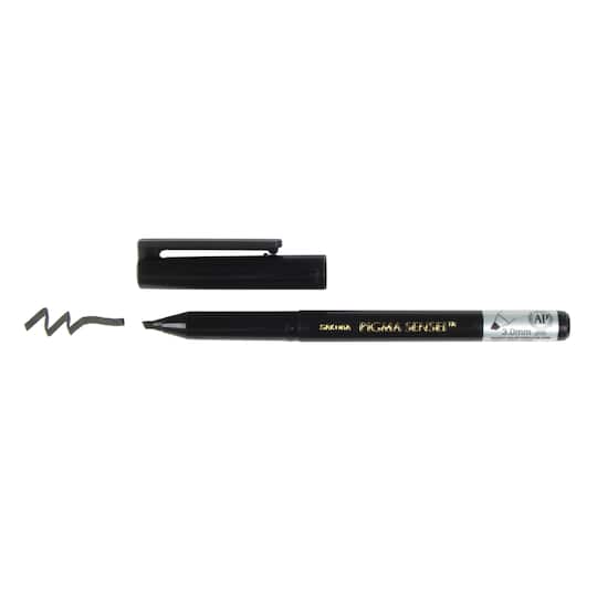 Sakura® Pigma Sensei™ Black Chisel Tip Pen